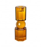 CRYSTAL CANDLE HOLDER CARAMELL 20